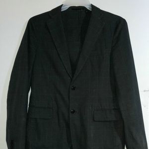 Uniqlo Men's Grey Checkered Casual Blazer /S